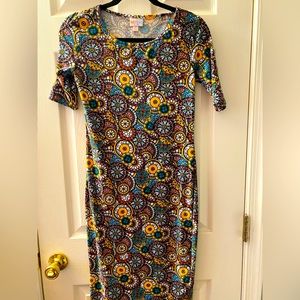 colorful half sleeve long comfortable dress size xs in women’s